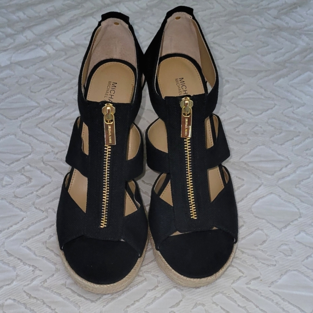 Michael Kors Women's Berkley Espadrille Wedge Sandals - Size 8